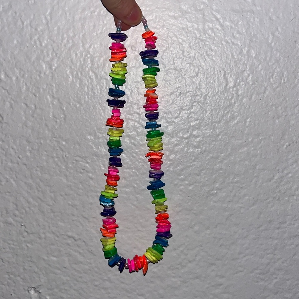 Tropical rainbow necklace 🌈